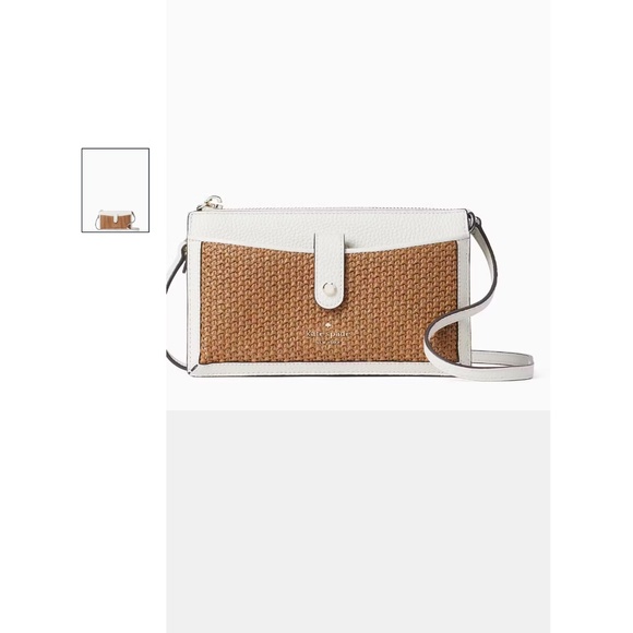 Kate Spade Jackson Straw Small Tab Crossbody Bag NWOT - Picture 1 of 10